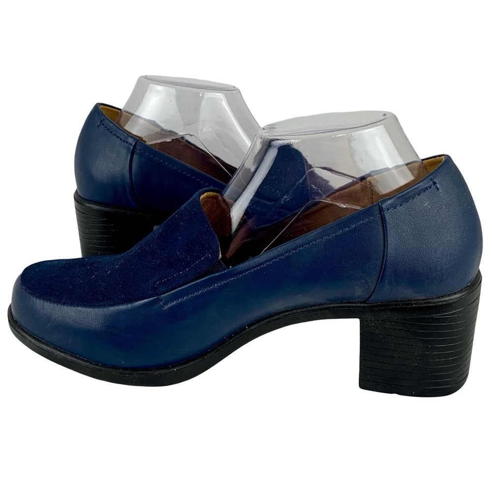 Comfortview Blue Chunky Heels